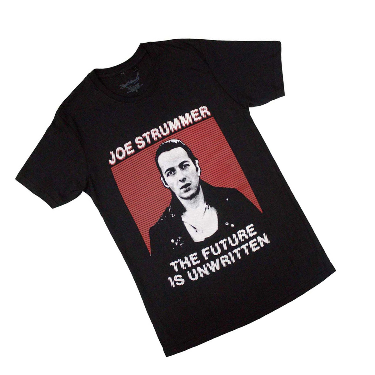 Black - Side - Joe Strummer Unisex Adult The Future Is Unwritten T-Shirt