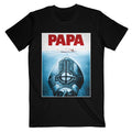Black - Front - Ghost Unisex Adult Papa Jaws T-Shirt