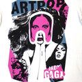 White - Back - Lady Gaga Unisex Adult Artpop Collage T-Shirt
