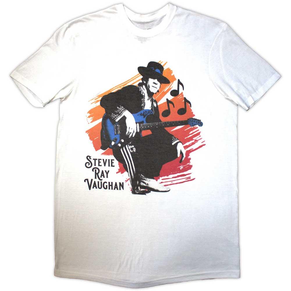 White - Front - Stevie Ray Vaughan Unisex Adult T-Shirt