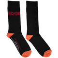 Black - Front - AC-DC Unisex Adult Logo Socks