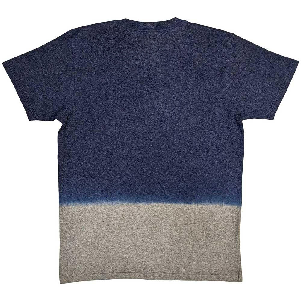 Navy Blue - Back - The Beatles Unisex Adult Wash Collection Oval Logo T-Shirt