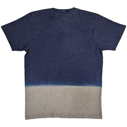 Navy Blue - Back - The Beatles Unisex Adult Wash Collection Oval Logo T-Shirt