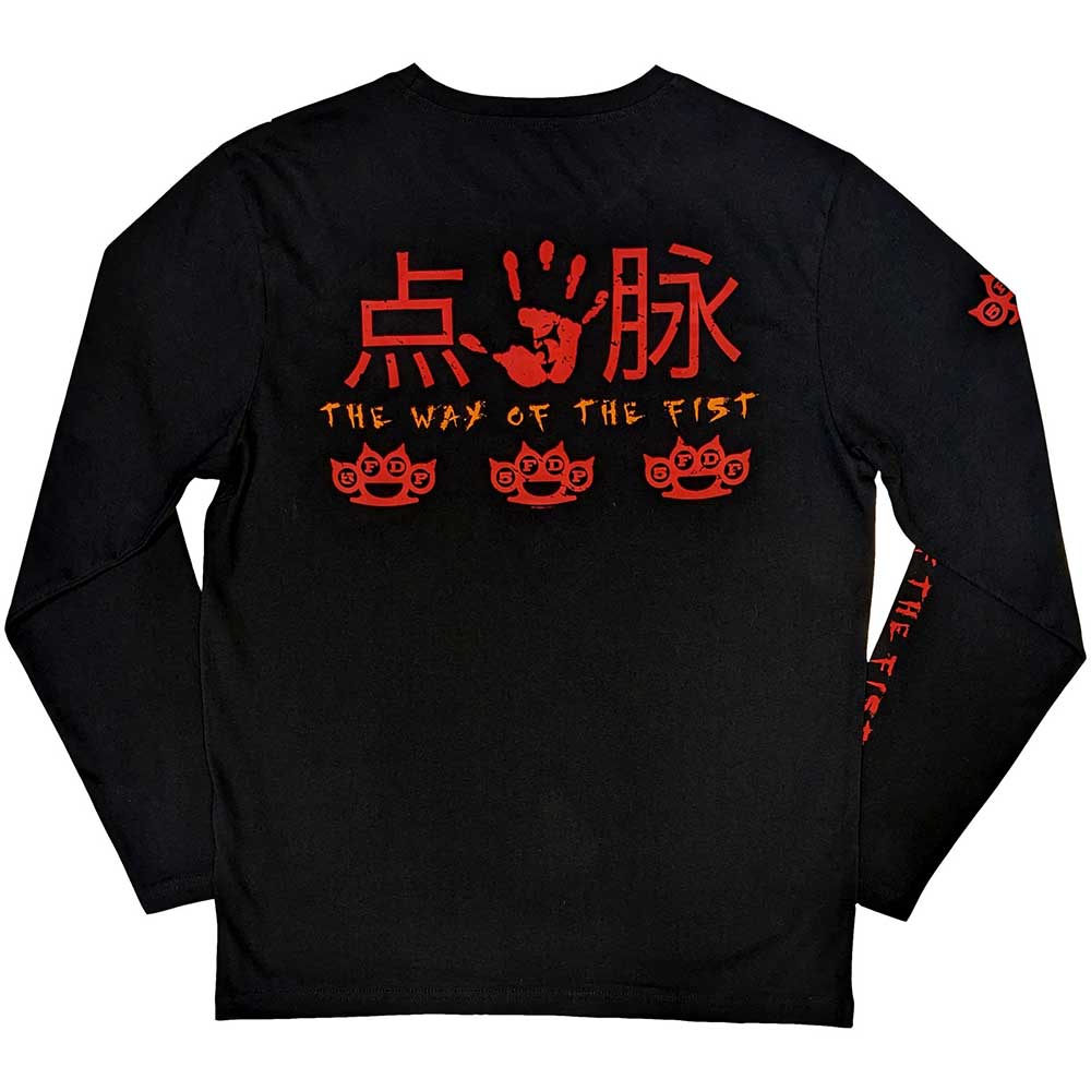 Black - Back - Five Finger Death Punch Unisex Adult The Way Of The Fist Long-Sleeved T-Shirt