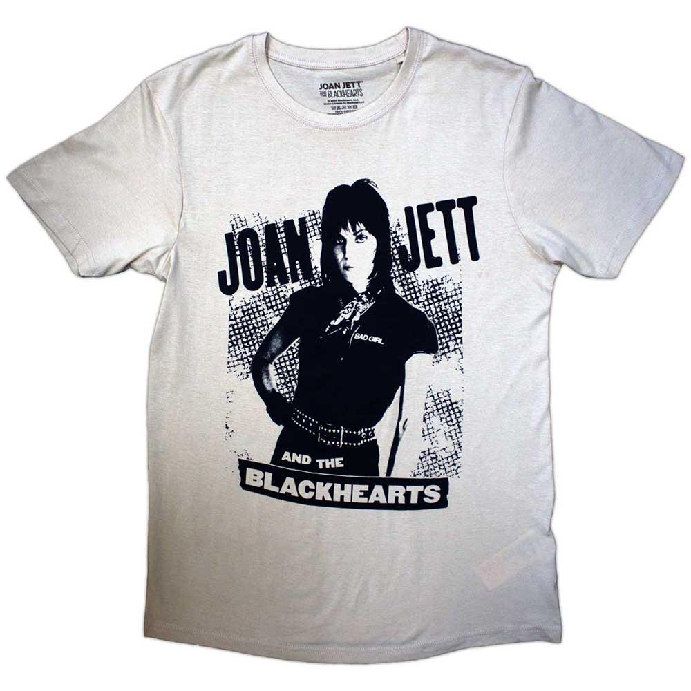 Sand - Front - Joan Jett & The Black Hearts Unisex Adult Crosshatch T-Shirt