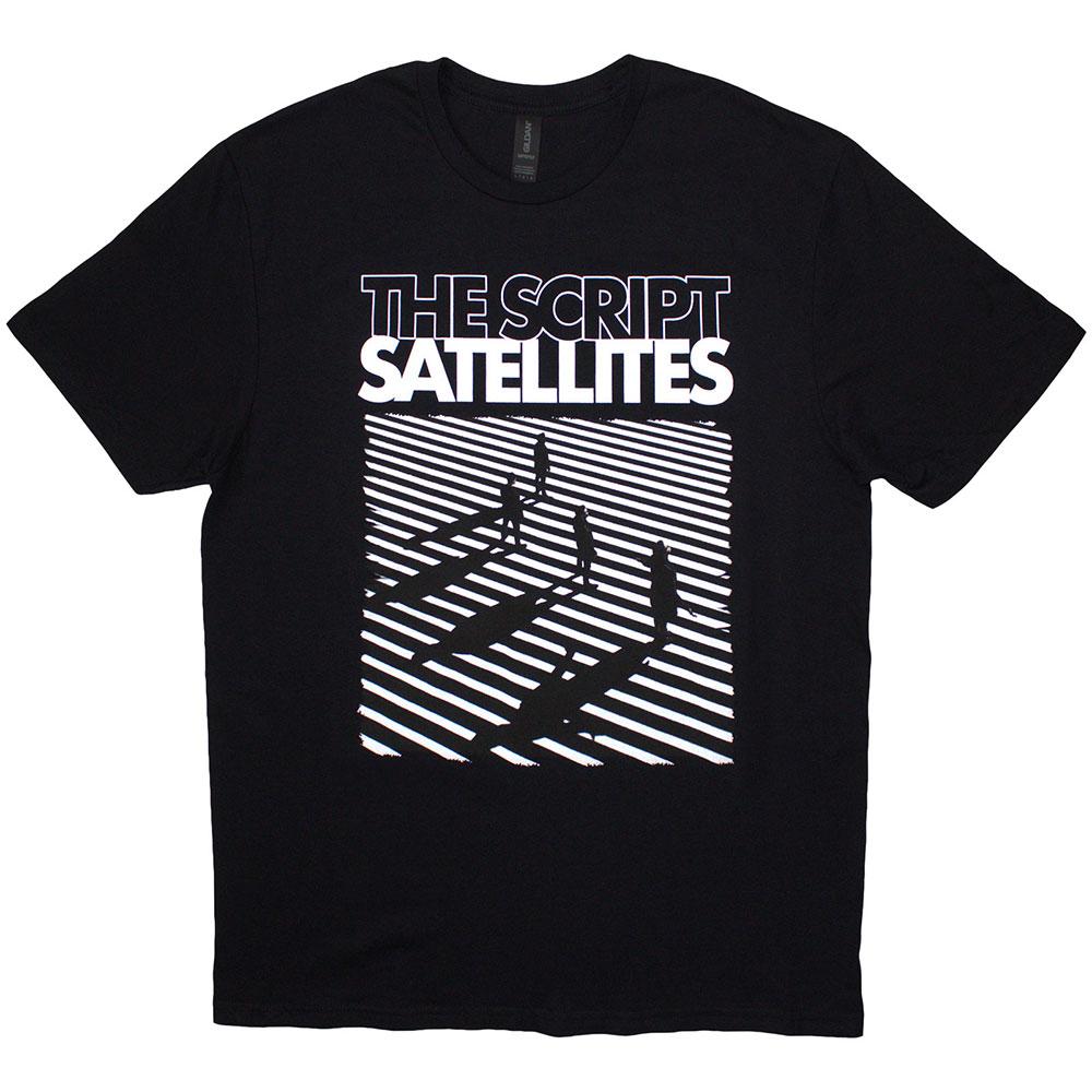 Black - Front - The Script Unisex Adult Satellites T-Shirt