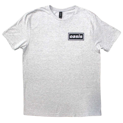 Grey - Front - Oasis Unisex Adult Definitely Maybe Promo Back Print T-Shirt
