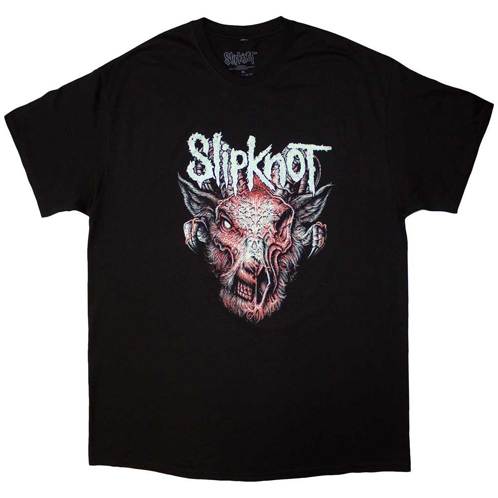Black - Front - Slipknot Unisex Adult Infected Goat Back Print T-Shirt