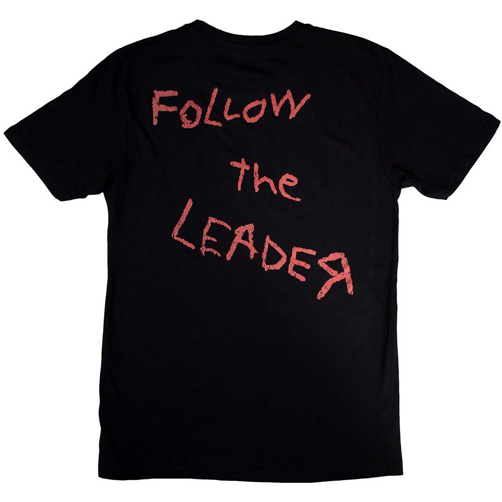Black - Back - Korn Unisex Adult Follow The Leader Hopscotch Back Print T-Shirt