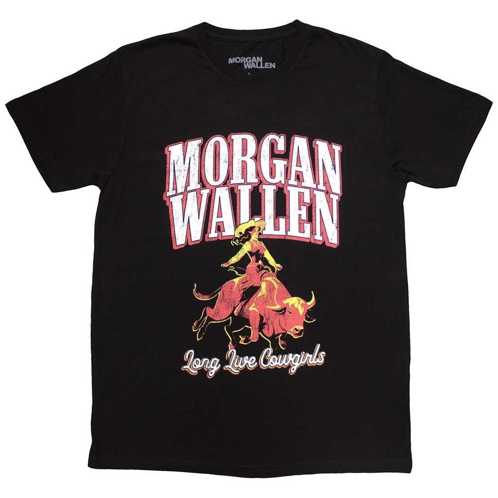 Black - Front - Morgan Wallen Unisex Adult Long Live Cowgirls T-Shirt