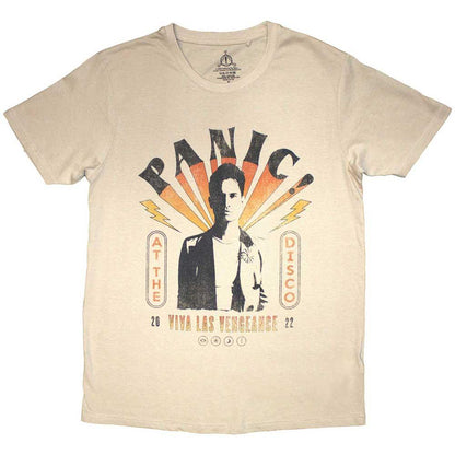 Sand - Front - Panic! At The Disco Unisex Adult Viva T-Shirt