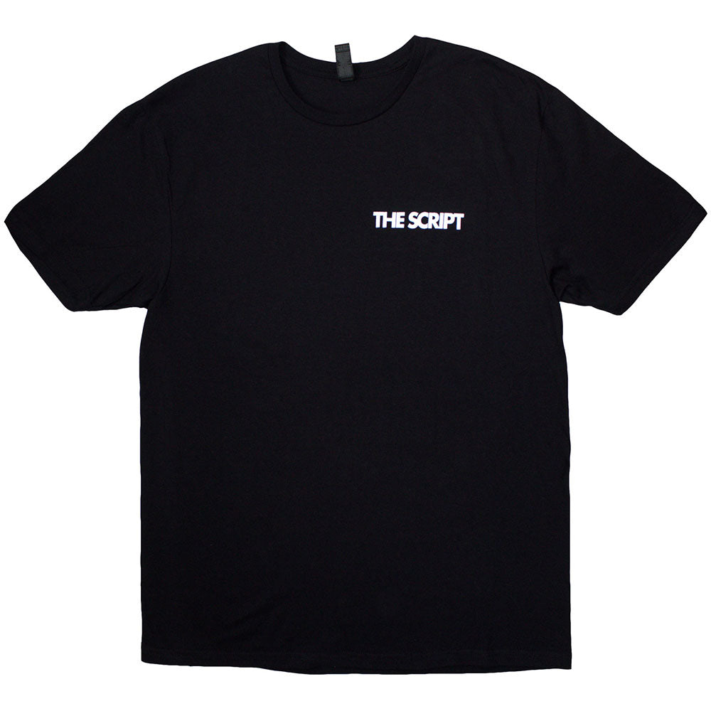 Black - Front - The Script Unisex Adult Satellites Logo T-Shirt