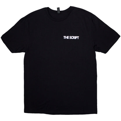 Black - Front - The Script Unisex Adult Satellites Logo T-Shirt