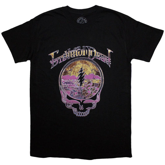 Black - Front - Grateful Dead Unisex Adult Mosaic T-Shirt