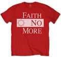 Red - Front - Faith No More Unisex Adult Logo T-Shirt