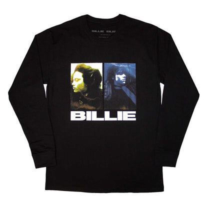 Black - Front - Billie Eilish Unisex Adult Underwater Long-Sleeved T-Shirt