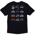 Black - Back - AC-DC Unisex Adult History Logo T-Shirt