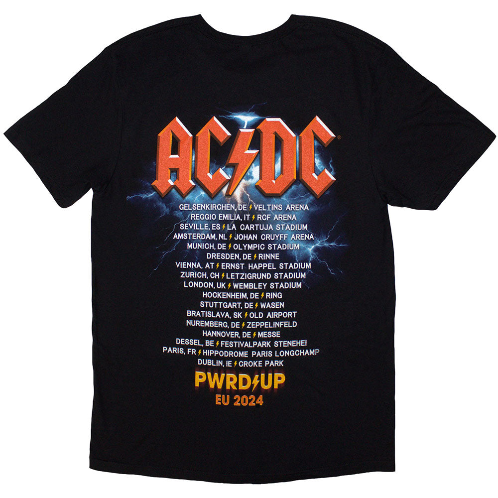 Black - Back - AC-DC Unisex Adult PWRD-UP In Rock We Trust Back Print T-Shirt