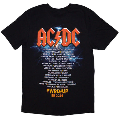 Black - Back - AC-DC Unisex Adult PWRD-UP In Rock We Trust Back Print T-Shirt