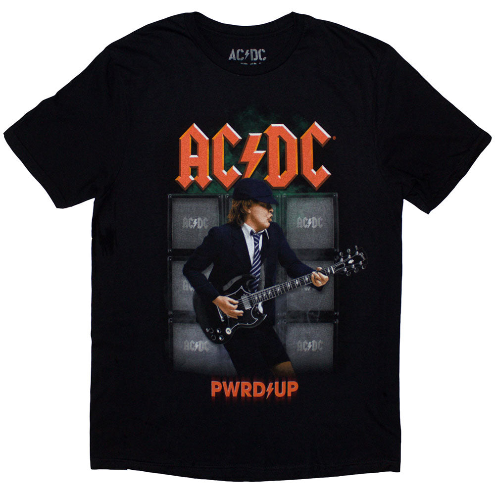 Black - Front - AC-DC Unisex Adult Angus Soundwall PWR-UP EU Tour ´24 Back Print T-Shirt