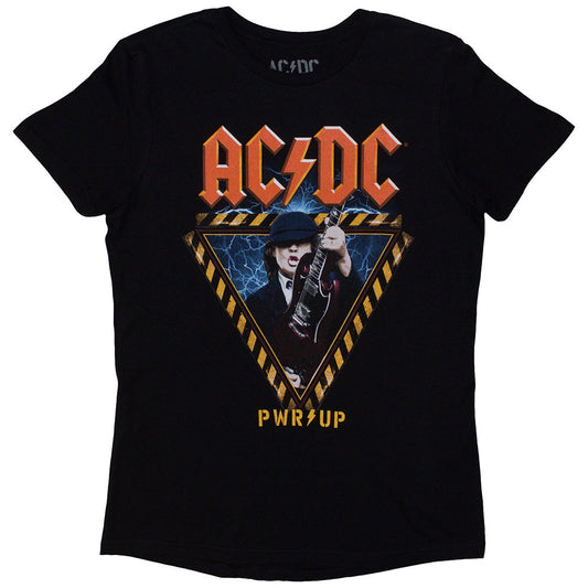 Black - Front - AC-DC Unisex Adult Angus Triangle PWR-UP EU Tour ´25 Back Print T-Shirt