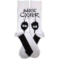 White-Black - Back - Alice Cooper Unisex Adult Eyes Socks