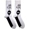 White-Black - Front - Alice Cooper Unisex Adult Eyes Socks