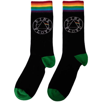 Black - Back - Pink Floyd Unisex Adult Circle Logo Socks