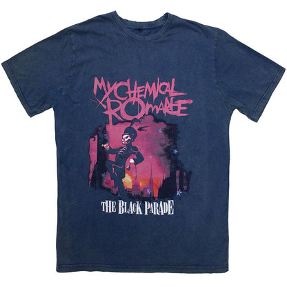 Blue Wash - Front - My Chemical Romance Unisex Adult March Washed T-Shirt