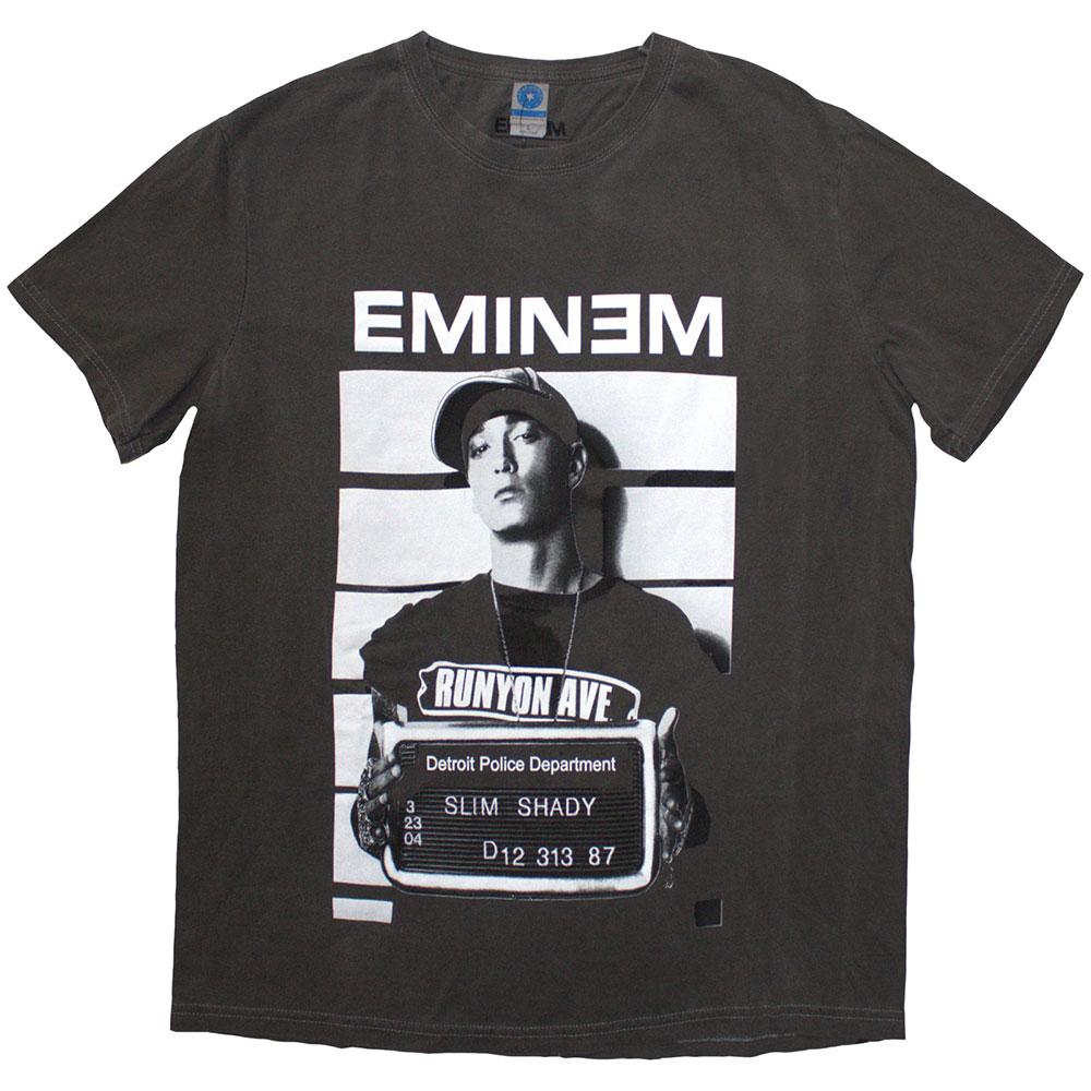 Grey Wash - Front - Eminem Unisex Adult Arrest Washed T-Shirt