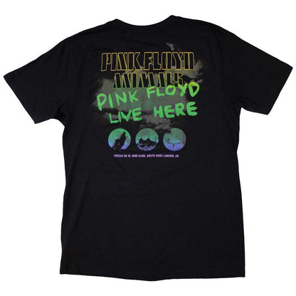 Black - Back - Pink Floyd Unisex Adult Animals Rainbow Photo T-Shirt