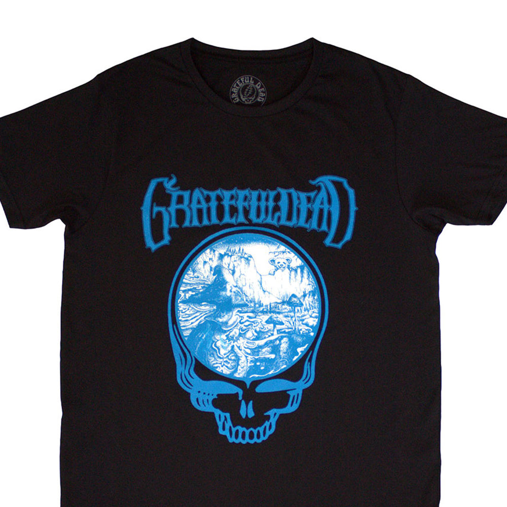 Black - Back - Grateful Dead Unisex Adult Mushroom T-Shirt