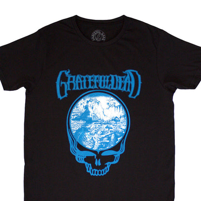 Black - Back - Grateful Dead Unisex Adult Mushroom T-Shirt