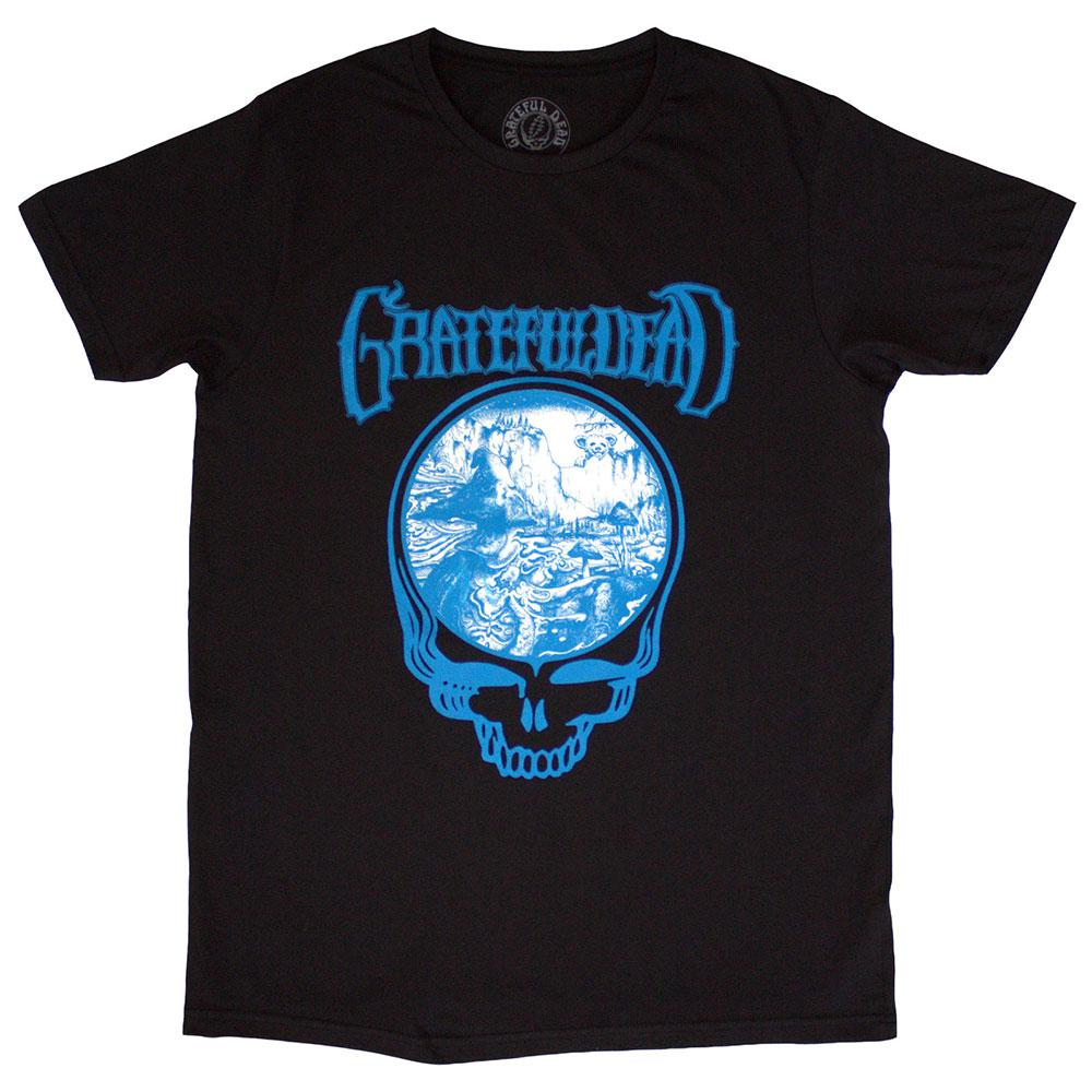 Black - Front - Grateful Dead Unisex Adult Mushroom T-Shirt