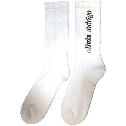 White - Back - Olivia Rodrigo Unisex Adult Spill Your Guts Terrycloth Socks