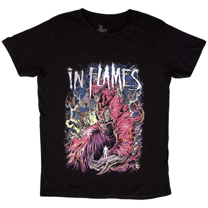 Black - Front - In Flames Unisex Adult Nothing But Pain T-Shirt