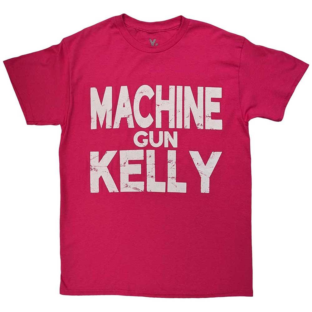 Pink - Front - Machine Gun Kelly Unisex Adult Embers Logo T-Shirt