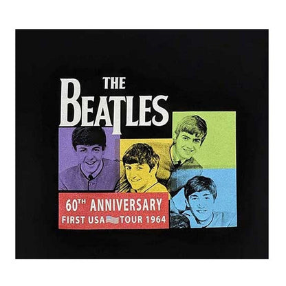 Black - Back - The Beatles Unisex Adult US 1964 T-Shirt
