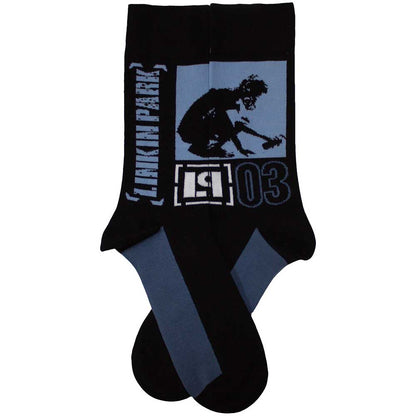 Black - Back - Linkin Park Unisex Adult Crouch Socks
