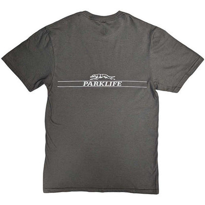 Charcoal Grey - Back - Blur Unisex Adult Pocket Blur Parklife Back Print T-Shirt