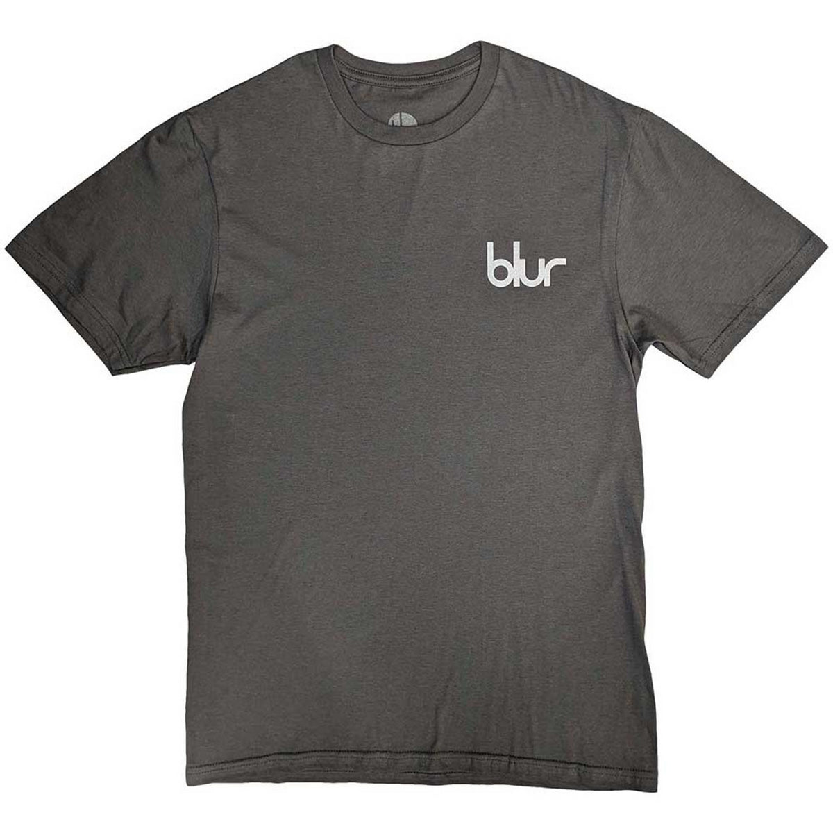 Charcoal Grey - Front - Blur Unisex Adult Pocket Blur Parklife Back Print T-Shirt