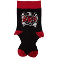 Black-Red - Back - Slayer Unisex Adult Eagle Crest Ankle Socks