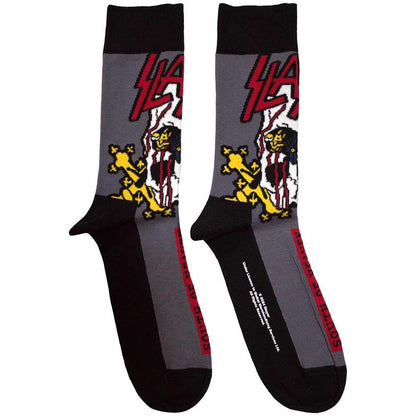 Charcoal Grey - Front - Slayer Unisex Adult South Of Heaven Socks