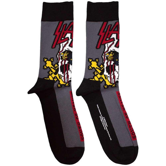 Charcoal Grey - Front - Slayer Unisex Adult South Of Heaven Socks