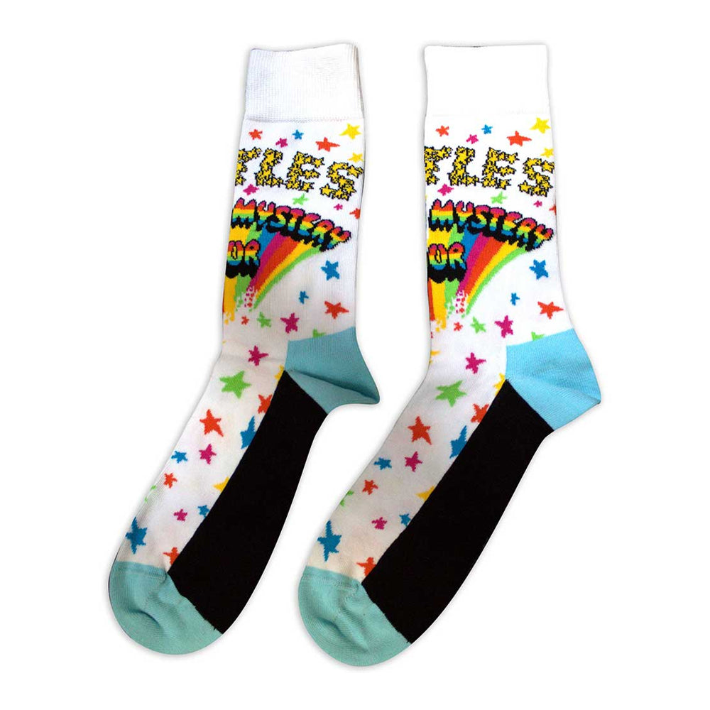 White - Back - The Beatles Unisex Adult Magical Mystery Tour Socks