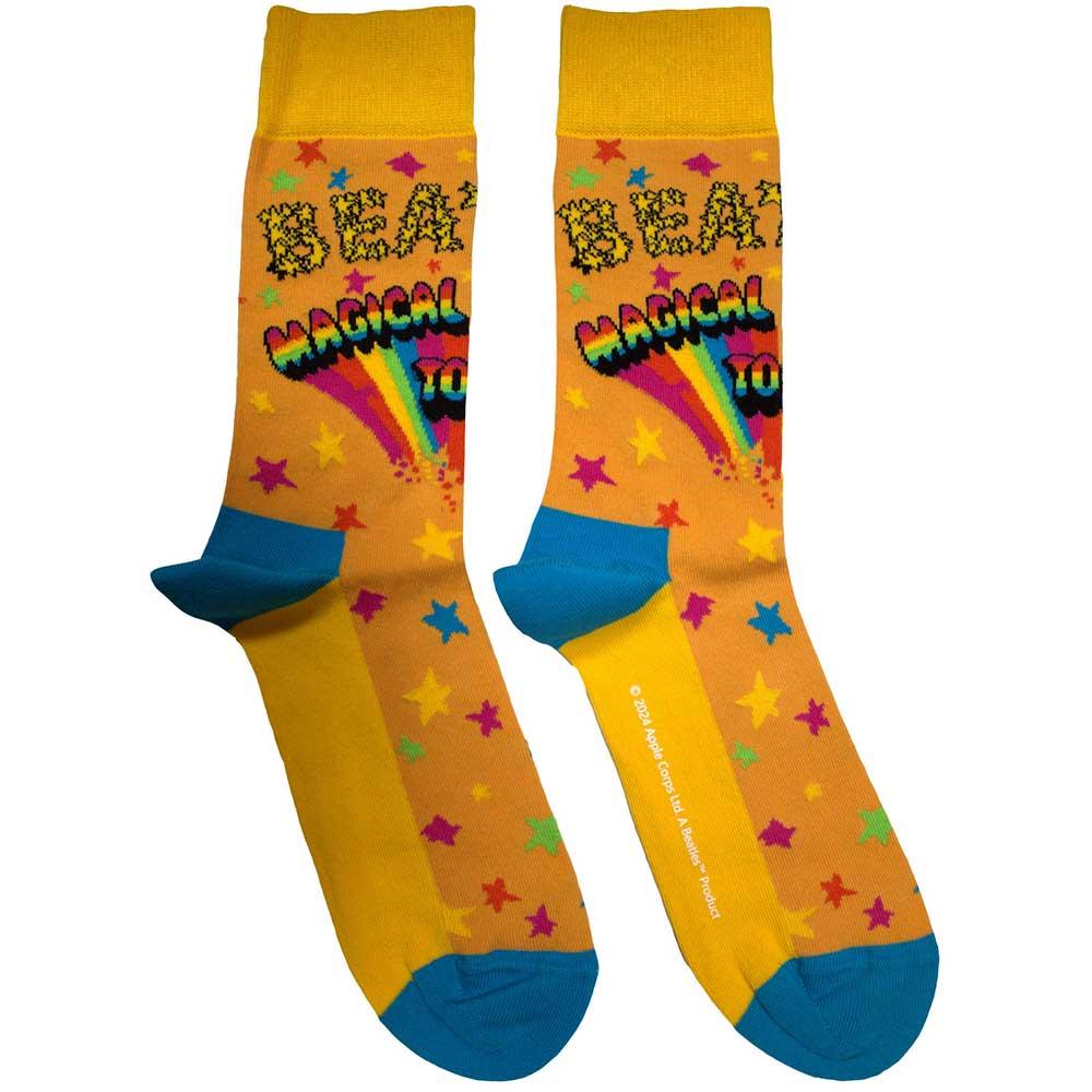 Orange - Front - The Beatles Unisex Adult Magical Mystery Tour Socks