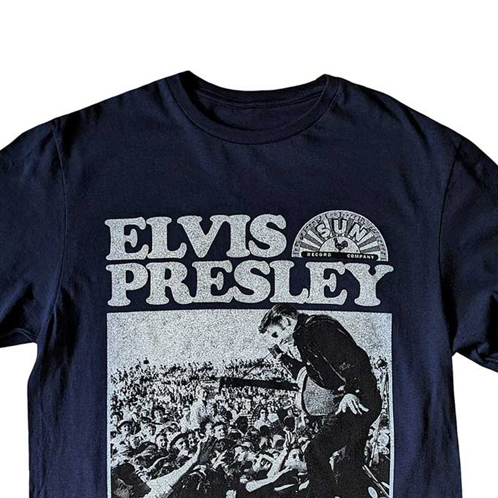 Navy Blue - Back - Elvis Presley Unisex Adult You´re A Heartbreaker Sun Records T-Shirt