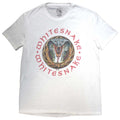 White - Front - Whitesnake Unisex Adult Donnington Snake T-Shirt