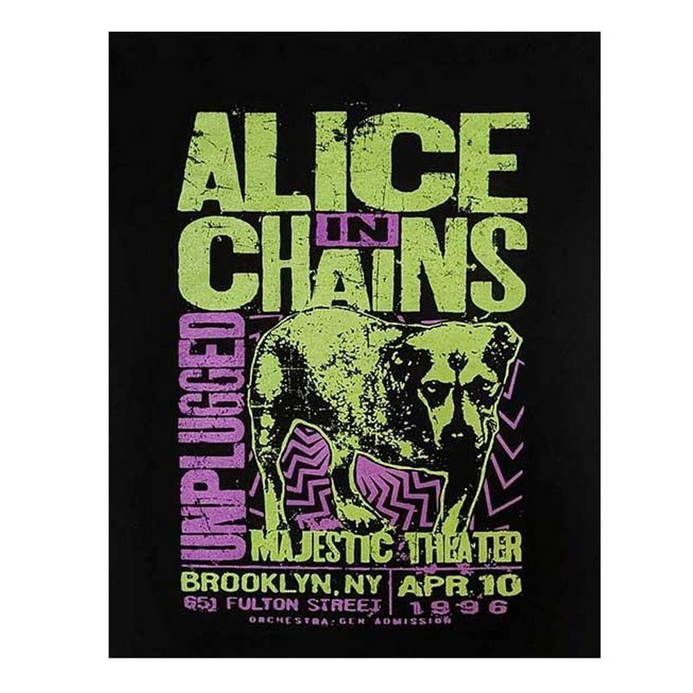 Black - Back - Alice In Chains Unisex Adult MTV Unplugged Dog T-Shirt