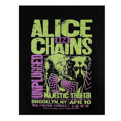 Black - Back - Alice In Chains Unisex Adult MTV Unplugged Dog T-Shirt